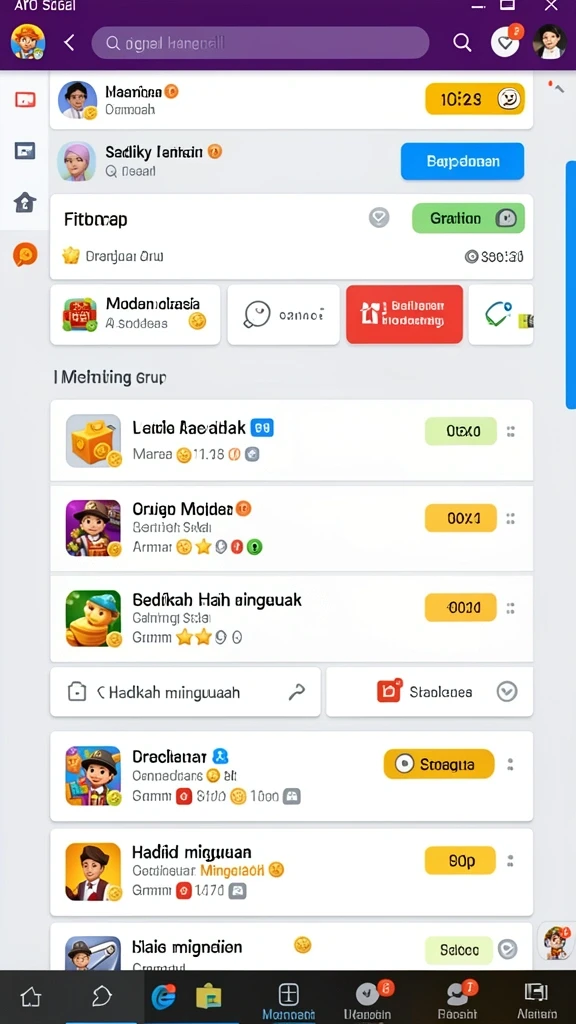 Berbagai item menarik yang dapat ditemukan di sepanjang perjalanan.
