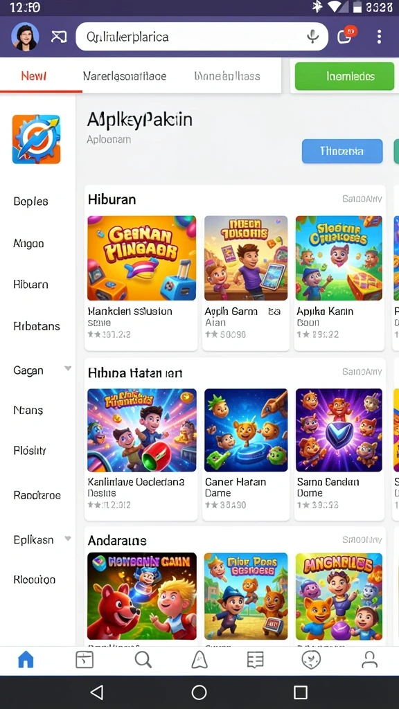 Fitur interaksi sosial yang memungkinkan bermain bersama teman.