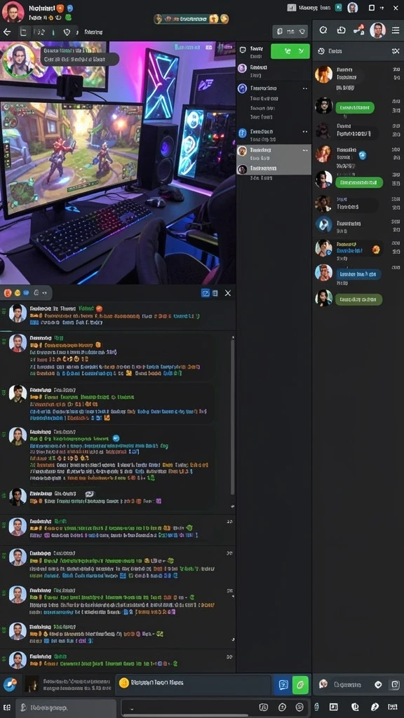 Fitur live chat untuk berinteraksi dengan pemain lain.