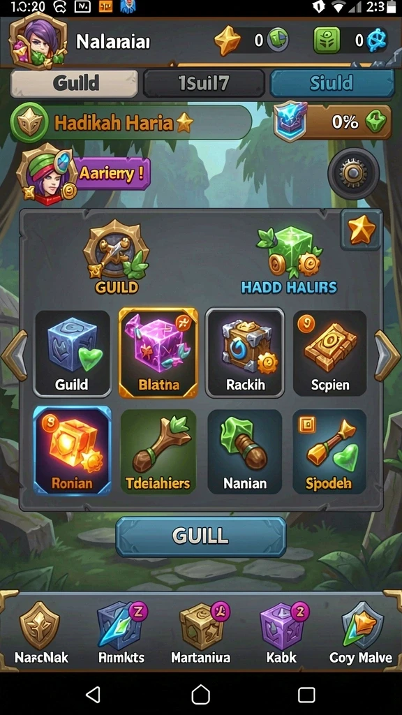 Screenshot menampilkan grafis memukau dari petualangan di hutan.