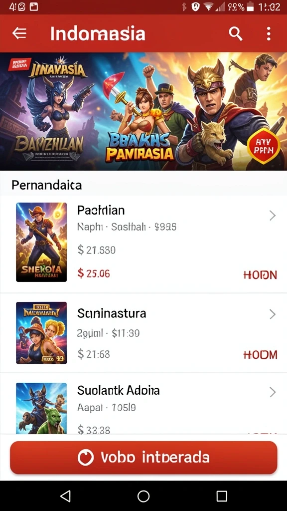 Tampilan antarmuka aplikasi BULANTOGEL yang menarik.