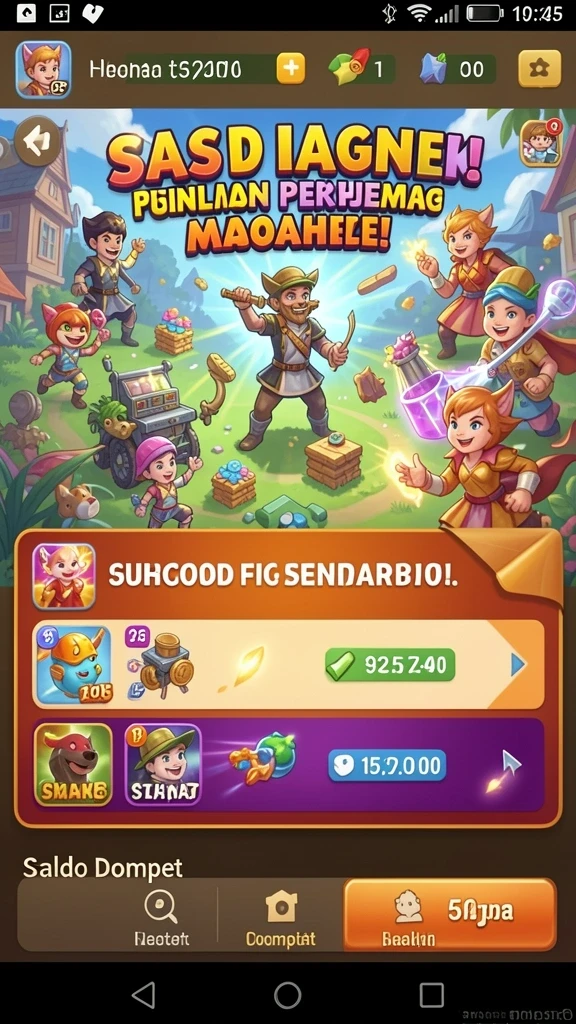 Tangkapan layar menampilkan aksi epic Gatotkaca saat melawan musuh.