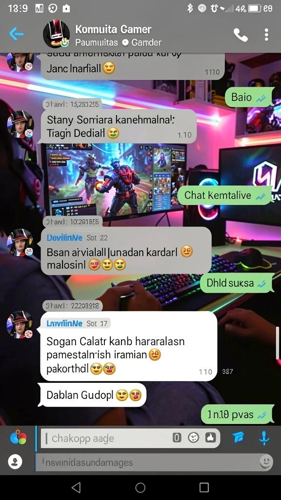 Fitur live chat untuk interaksi yang lebih seru.