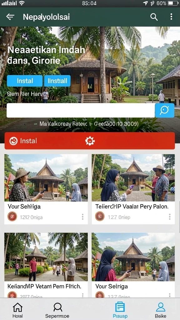 Antarmuka aplikasi yang menarik dan mudah digunakan.