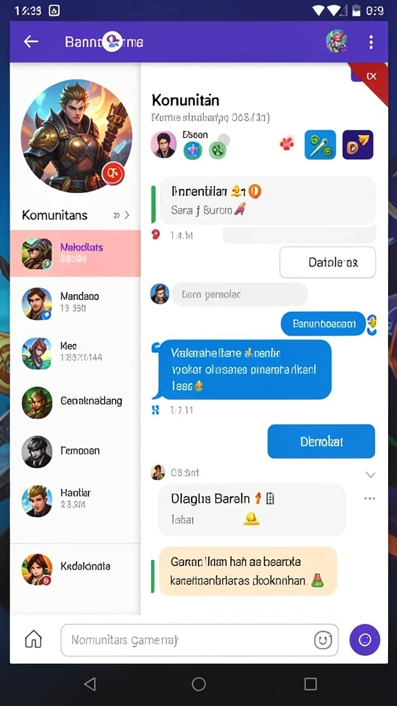 Berbagai pilihan permainan yang seru dan menarik.
