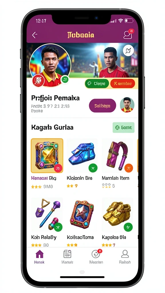 Tampilan menarik dengan interface yang ramah pengguna.