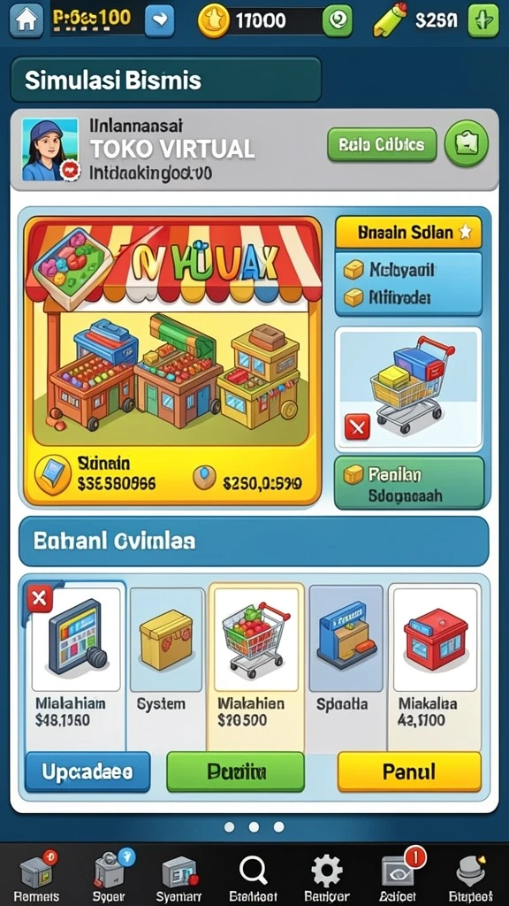 Gameplay yang seru dan menantang setiap level.