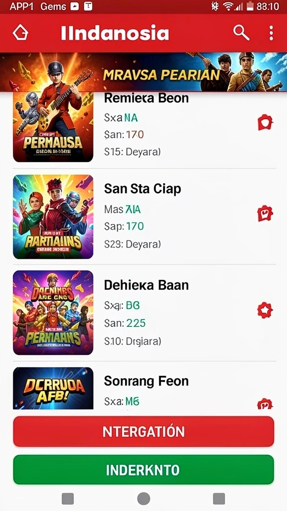 Tantangan menarik yang menguji keterampilan bermain.
