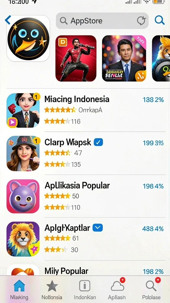Grafik yang memukau dan penuh warna.