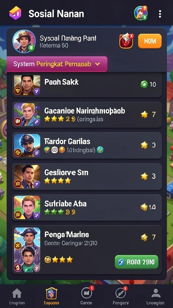 Screenshot memperlihatkan momen seru saat berkompetisi dengan teman.
