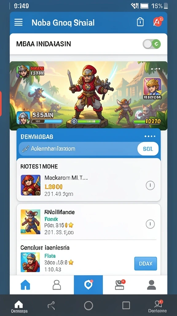 Skenario level yang penuh warna dan detail.