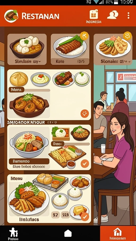 Tampilan antarmuka yang user-friendly dan menarik.