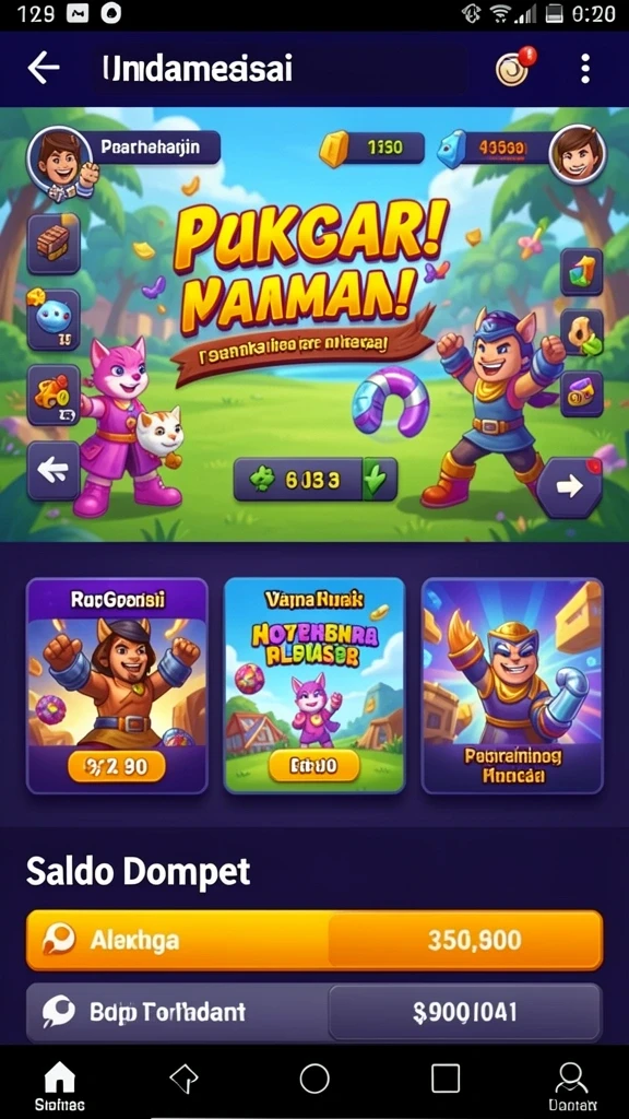 Screenshot menampilkan fitur bonus putaran gratis yang menguntungkan.