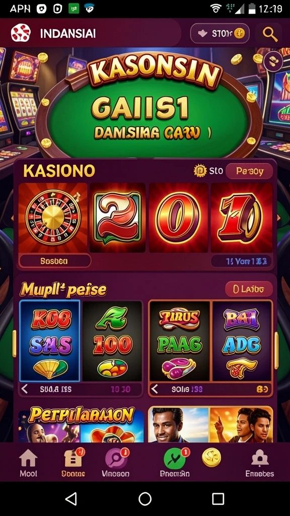 Tampilan menu utama yang intuitif dan menarik.