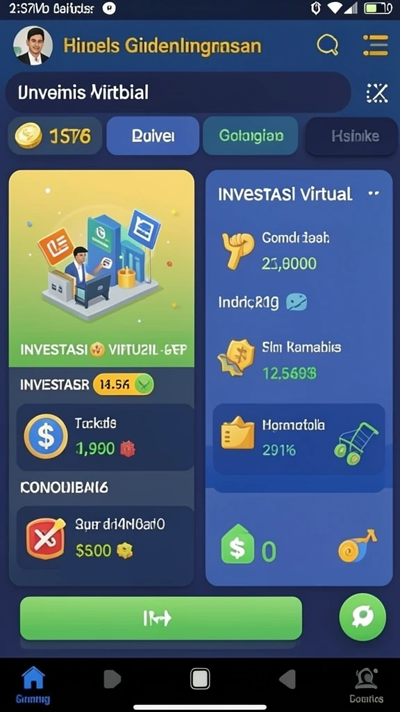 Tampilan antarmuka yang menawan dan intuitif.